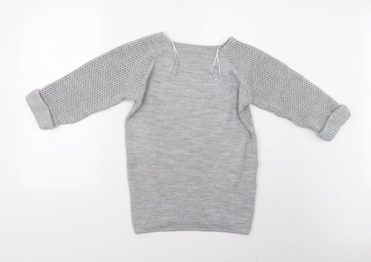 Womens UK Size 12 Bonmarché Grey Pullover Jumper