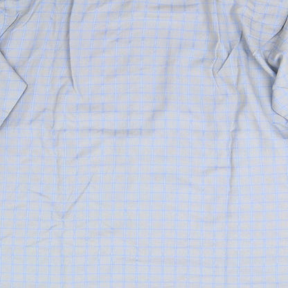 Mens UK Size XL Preworn Blue  Button-Up Long Sleeve Casual Shirt