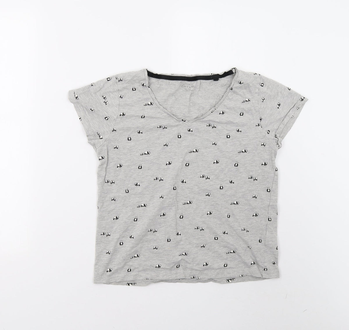 Next Womens Grey   Babydoll Pyjama Top Size S