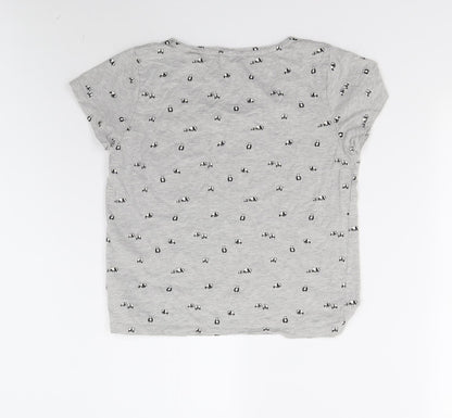 Next Womens Grey   Babydoll Pyjama Top Size S