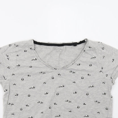 Next Womens Grey   Babydoll Pyjama Top Size S