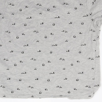 Next Womens Grey   Babydoll Pyjama Top Size S