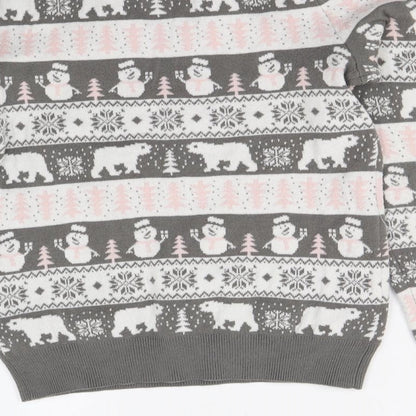 Primark Womens Multicoloured Geometric  Top Pyjama Top Size 4