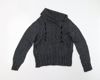 Sasha Womens Grey  Knit Pullover Jumper Size XL