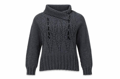 Sasha Womens Grey  Knit Pullover Jumper Size XL