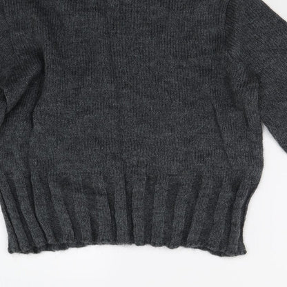 Sasha Womens Grey  Knit Pullover Jumper Size XL