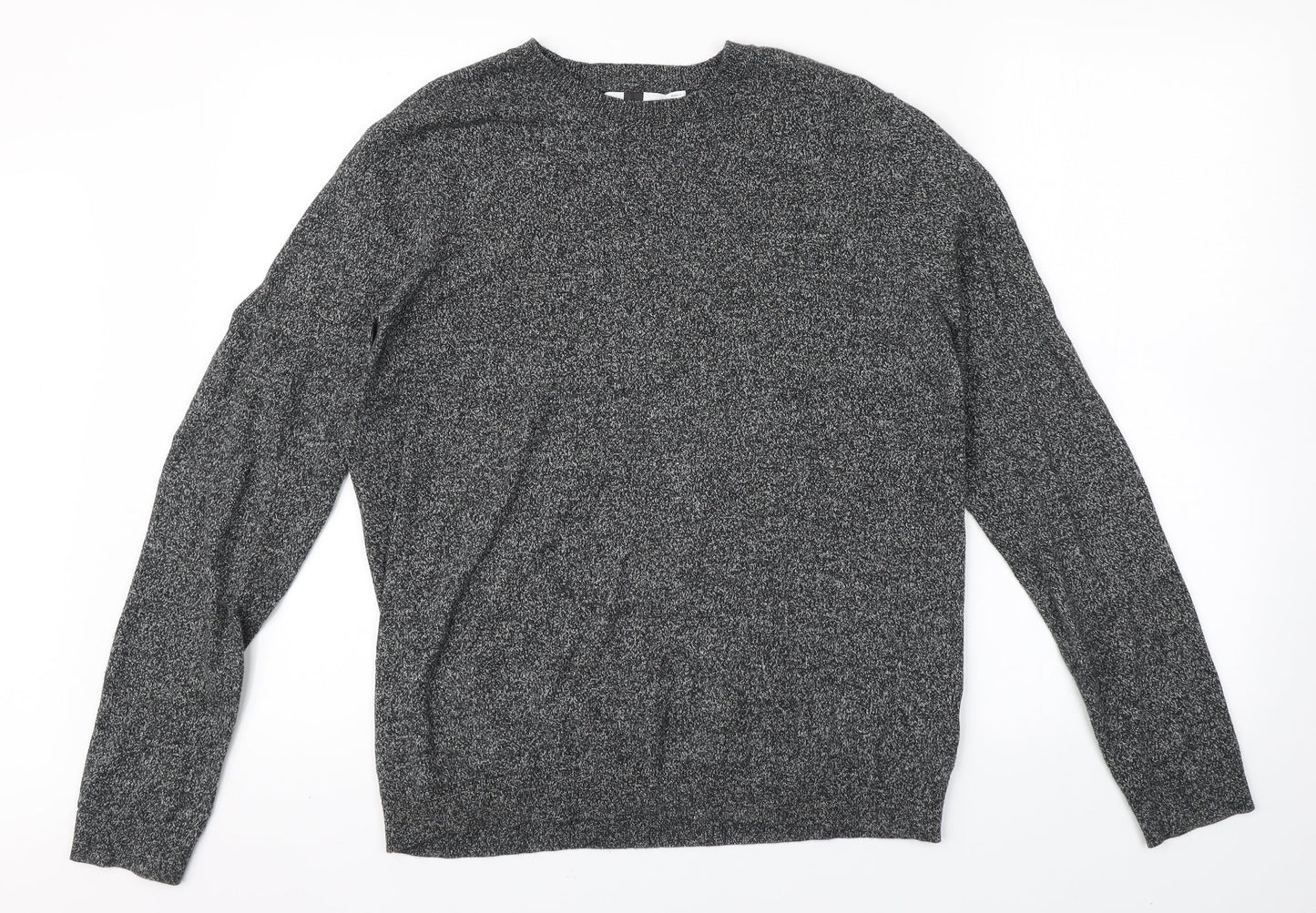 Topman Mens Grey  Knit Pullover Jumper Size S