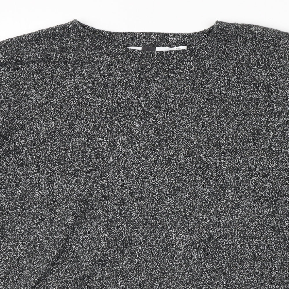 Topman Mens Grey  Knit Pullover Jumper Size S