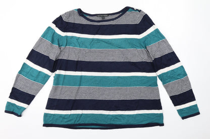 Womens UK Size 14 love knitwear Multicoloured Pullover Jumper
