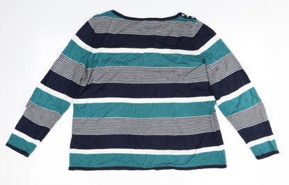 Womens UK Size 14 love knitwear Multicoloured Pullover Jumper