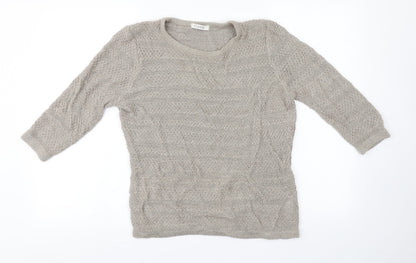 Womens UK Size 14 Classic Gold Pullover Jumper