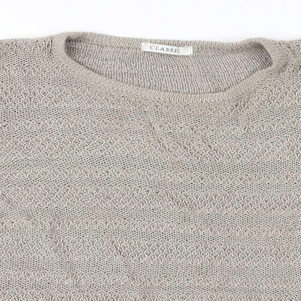 Womens UK Size 14 Classic Gold Pullover Jumper