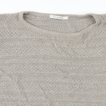 Womens UK Size 14 Classic Gold Pullover Jumper