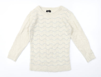 Womens UK Size S Klass Ivory Pullover Jumper