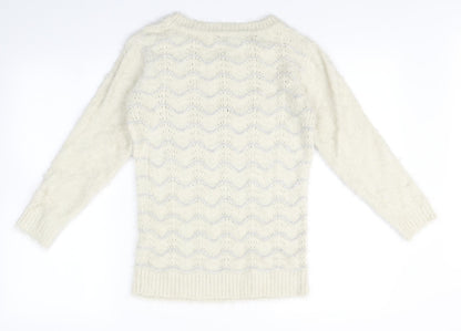 Womens UK Size S Klass Ivory Pullover Jumper