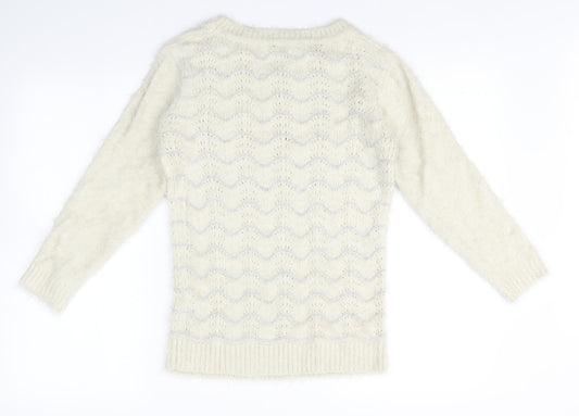 Klass Womens Ivory   Pullover Jumper Size S