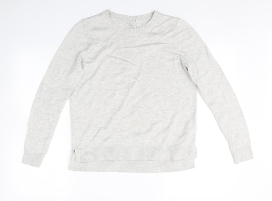 Womens UK Size 12 Preworn Grey Pullover Jumper