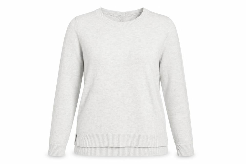 Womens UK Size 12 Preworn Grey Pullover Jumper