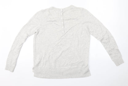 Womens UK Size 12 Preworn Grey Pullover Jumper
