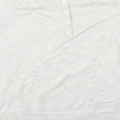 Womens UK Size 12 Preworn Grey Pullover Jumper