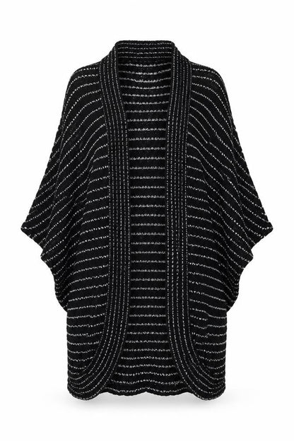 Womens UK Size S Silence + Noise Black Cape Jumper