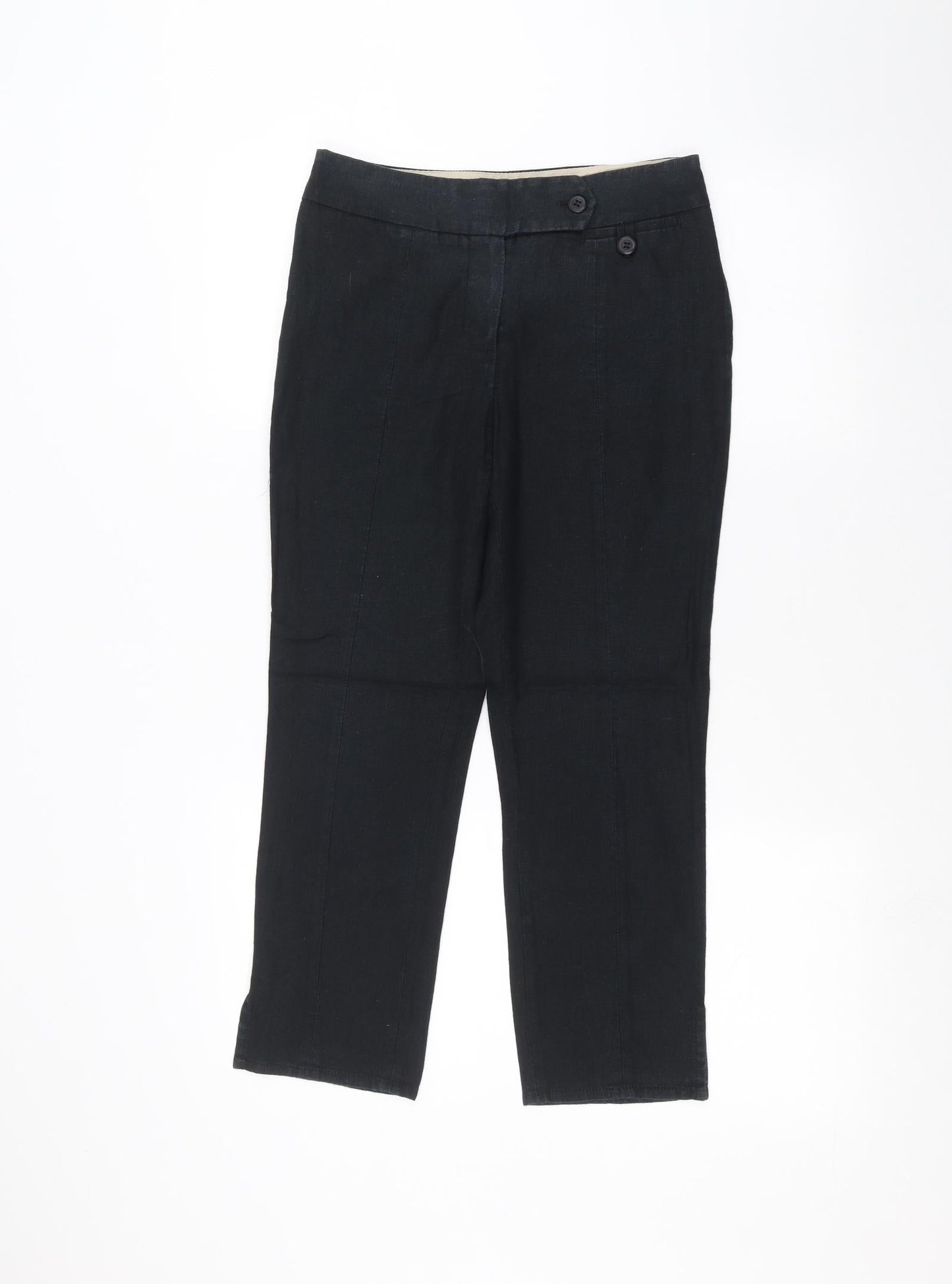 Womens UK Size 6 NEXT Regular Fit  Black Trousers