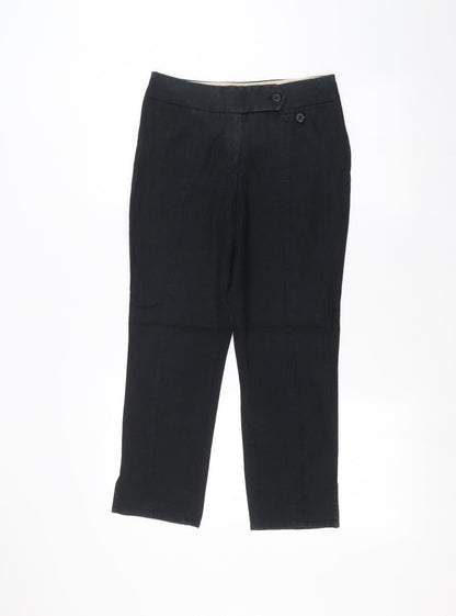 Womens UK Size 6 NEXT Regular Fit  Black Trousers