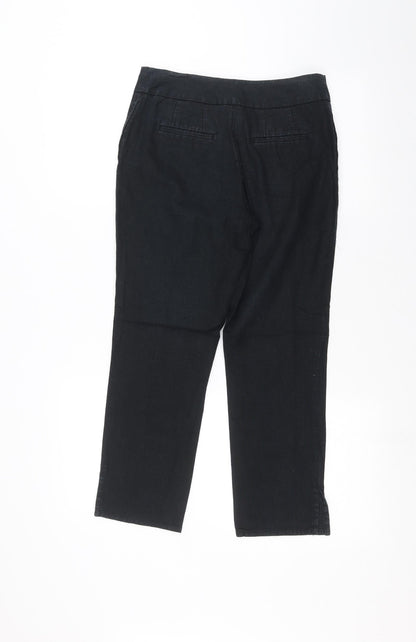 Womens UK Size 6 NEXT Regular Fit  Black Trousers