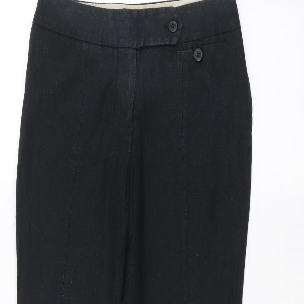 Womens UK Size 6 NEXT Regular Fit  Black Trousers