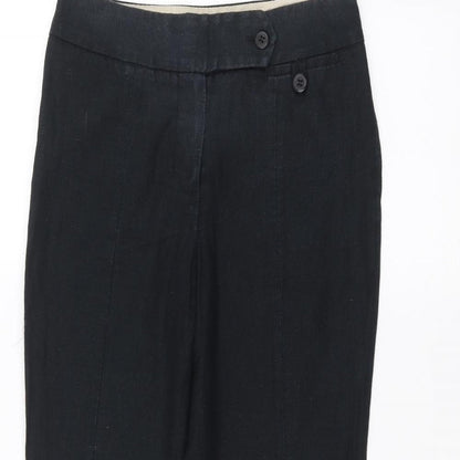Womens UK Size 6 NEXT Regular Fit  Black Trousers