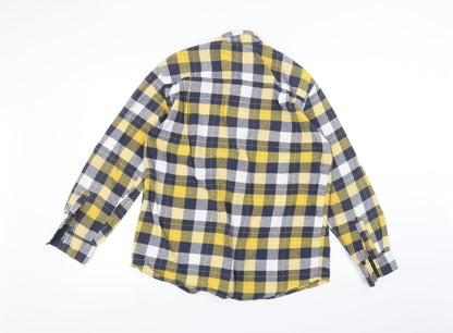 Mens UK Collar Size M Atlas Smart Yellow  Dress Shirt