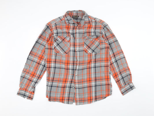 Atlas Mens Grey    Dress Shirt Size S