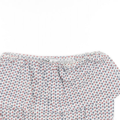 Womens UK Size 6 NEXT White Basic Blouse