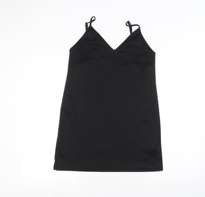 Womens UK Size 8 Fashion Union Black Basic T-Shirt