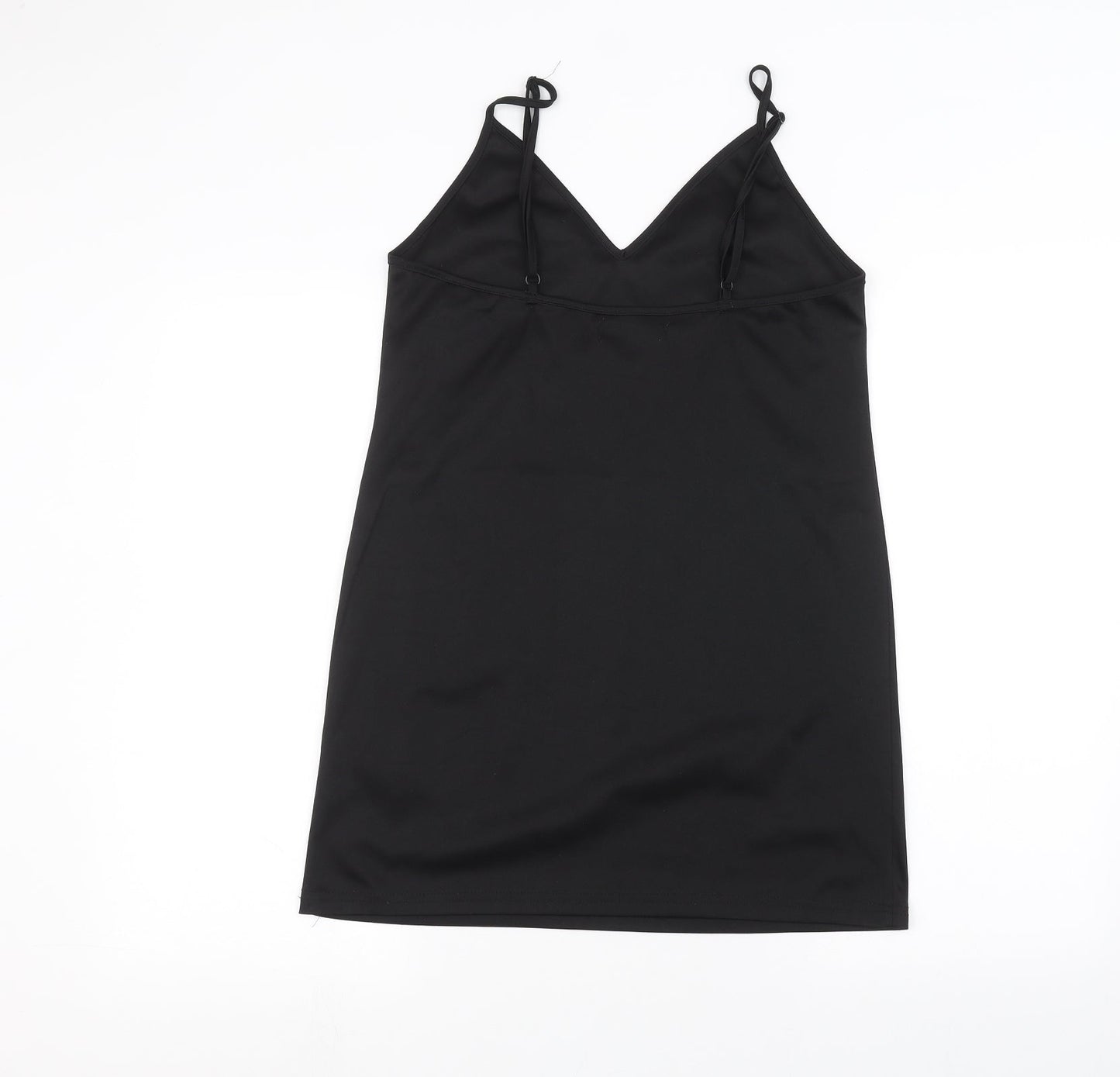 Womens UK Size 8 Fashion Union Black Basic T-Shirt