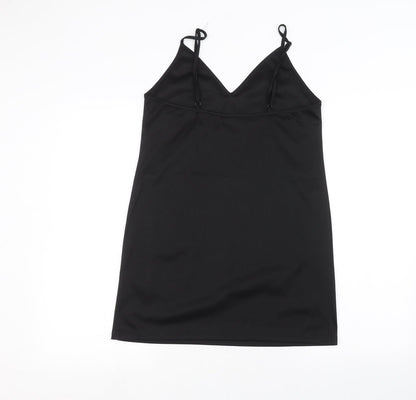 Womens UK Size 8 Fashion Union Black Basic T-Shirt