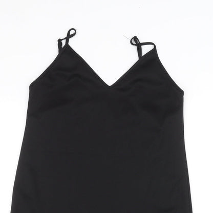 Womens UK Size 8 Fashion Union Black Basic T-Shirt