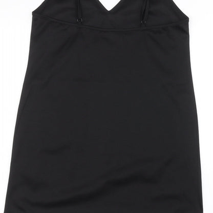 Womens UK Size 8 Fashion Union Black Basic T-Shirt