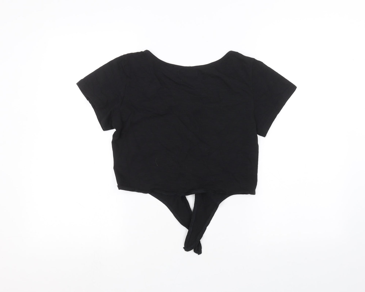 Womens UK Size 8 Brave Soul Black Basic Blouse