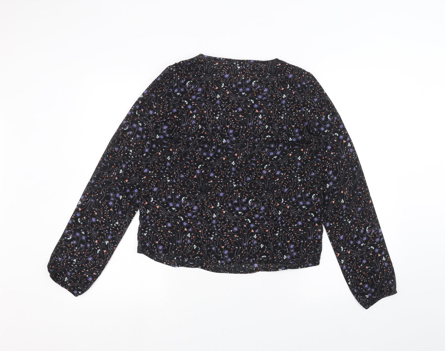 Womens UK Size 6 Jaqueline de Yong Black Basic Blouse