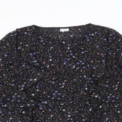 Womens UK Size 6 Jaqueline de Yong Black Basic Blouse