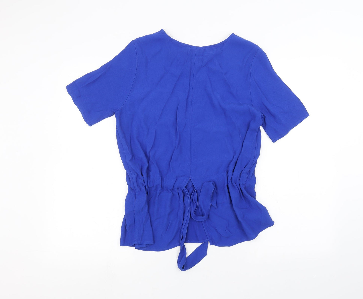 Womens UK Size 6 Selected Femme Blue Basic Blouse