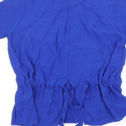 Womens UK Size 6 Selected Femme Blue Basic Blouse