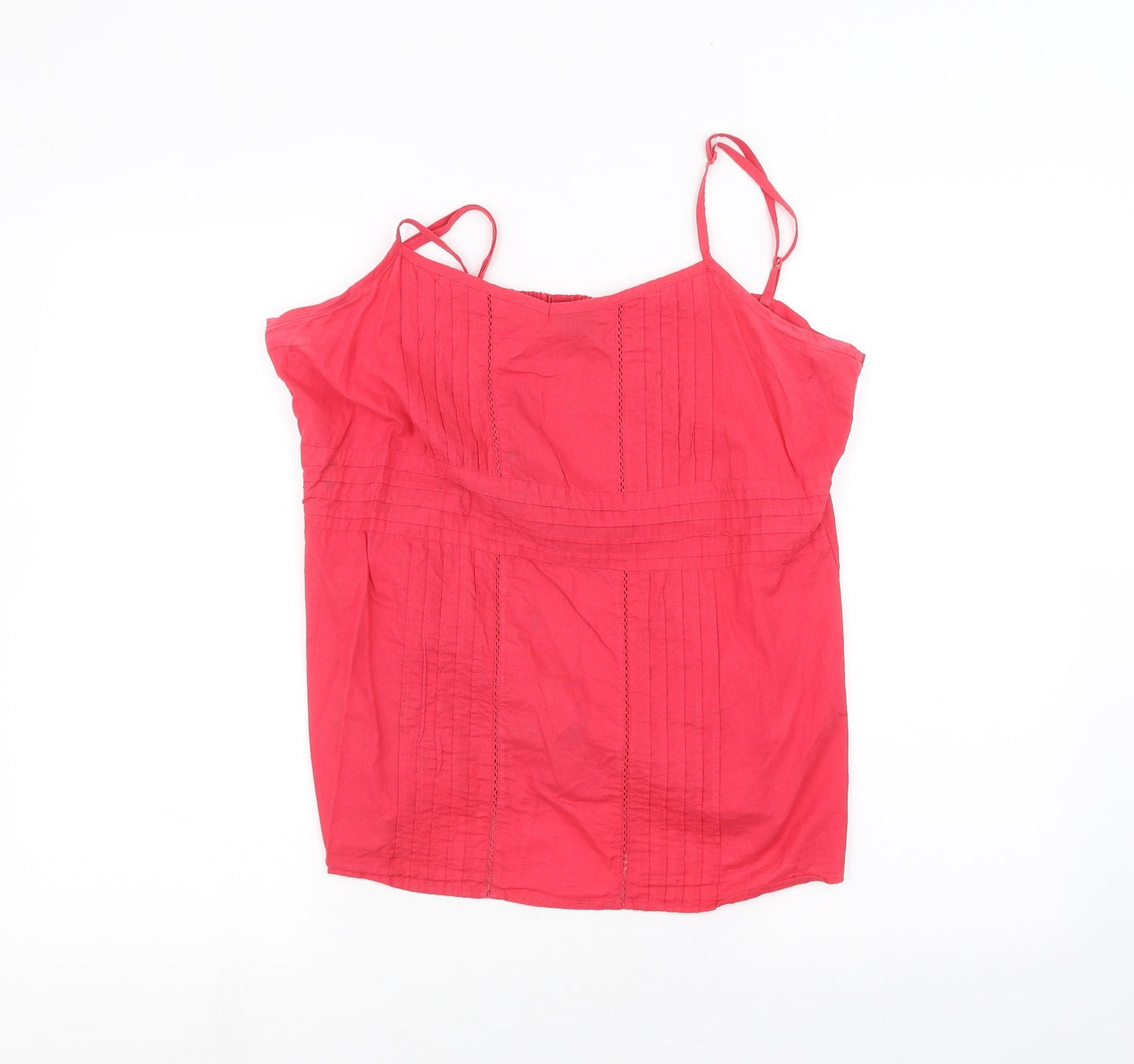Womens UK Size 16 Dorothy Perkins Red Basic T-Shirt