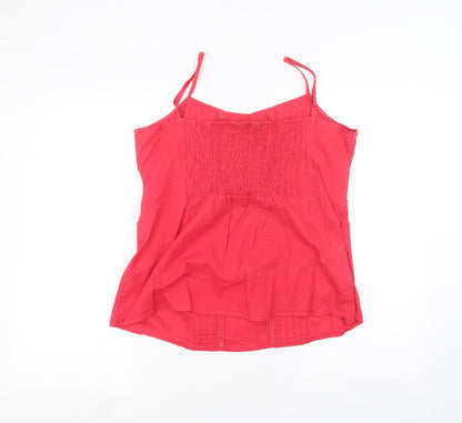 Womens UK Size 16 Dorothy Perkins Red Basic T-Shirt