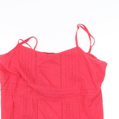 Womens UK Size 16 Dorothy Perkins Red Basic T-Shirt