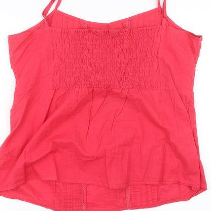 Womens UK Size 16 Dorothy Perkins Red Basic T-Shirt