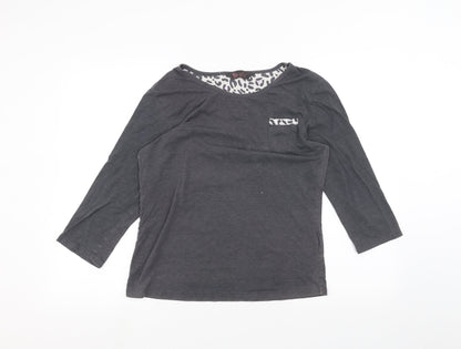 Primark Womens Black   Basic T-Shirt Size S