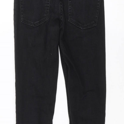 Womens UK Size 27 in Preworn Regular Fit Skinny Black Jeans