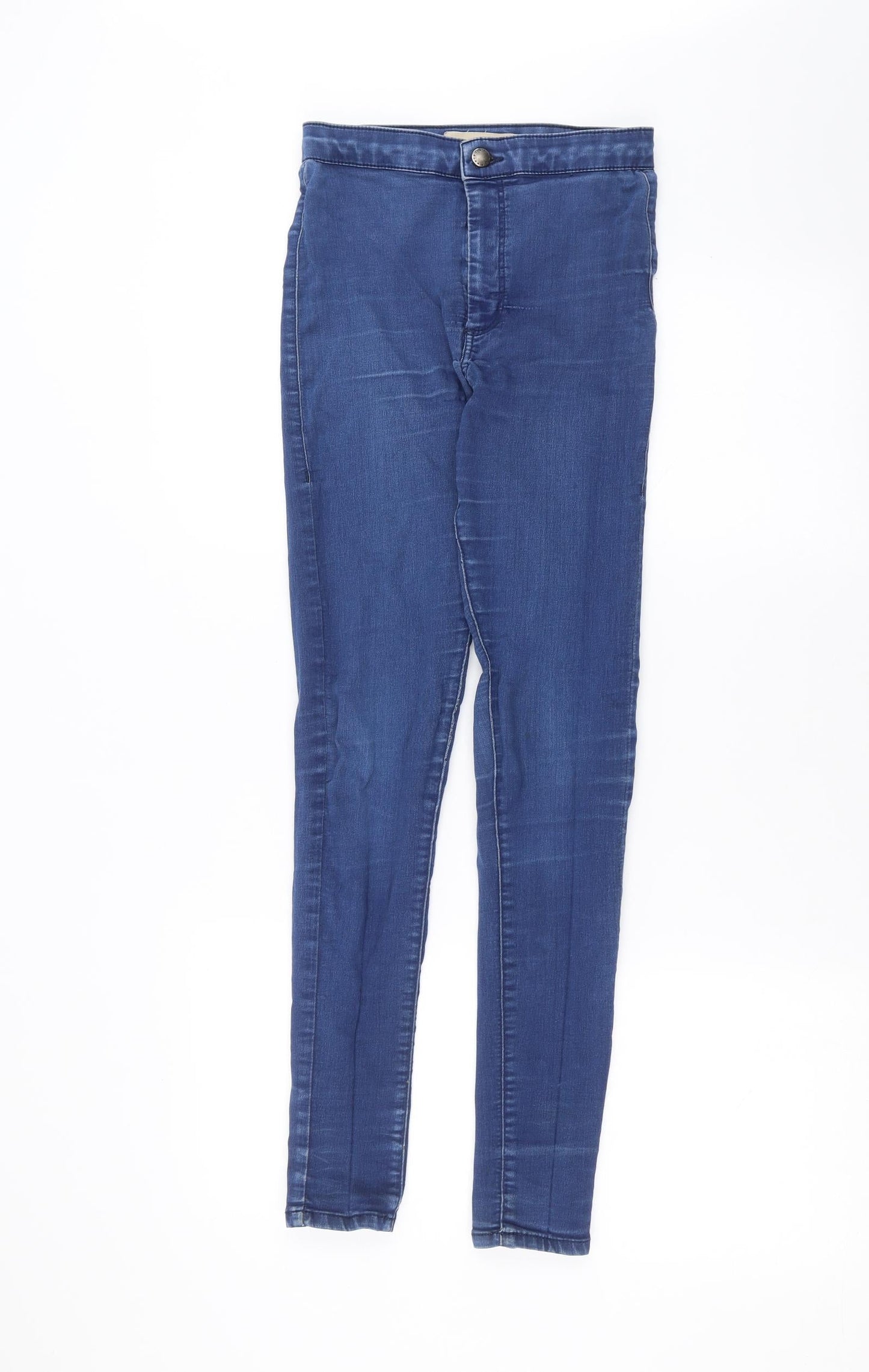 Topshop Womens Blue  Denim Skinny Jeans Size 27 L30 in